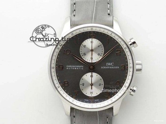 MIROTIME 0519 TimelessDesign Portuguese IW358304 ZF 1:1 Best Edition SS Blue Dial on Leather Strap A 7078